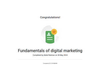 Fundamentals of digital marketing